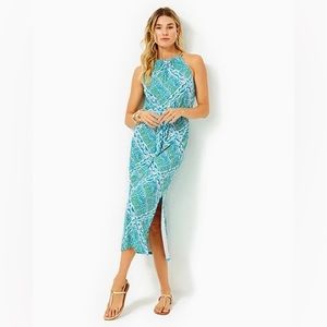 Lilly Pulitzer Bingham Halter Midi Dress